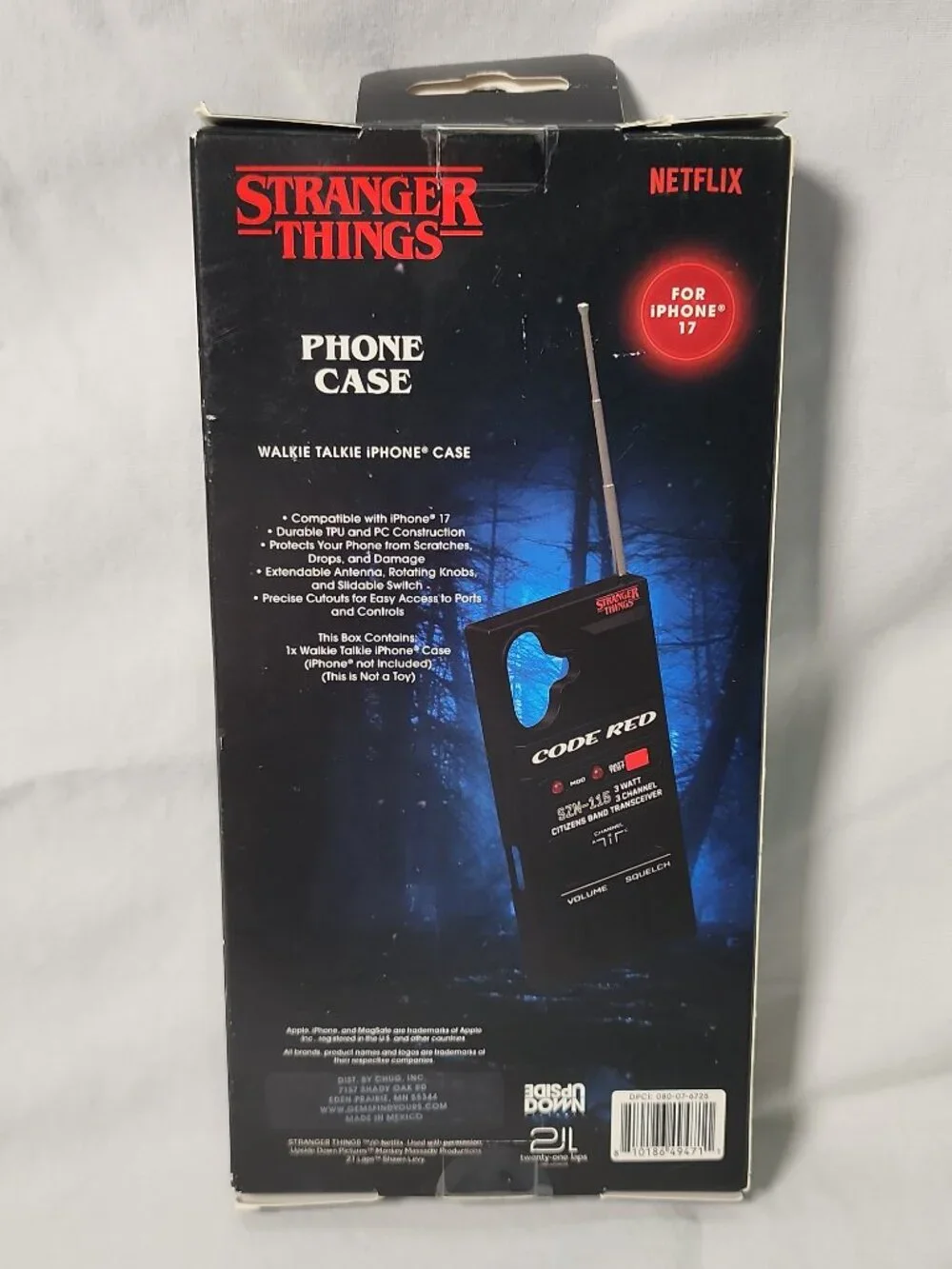 Stranger Things Walkie Talkie Phone Case - iPhone 17 Netflix Extendable Antenna